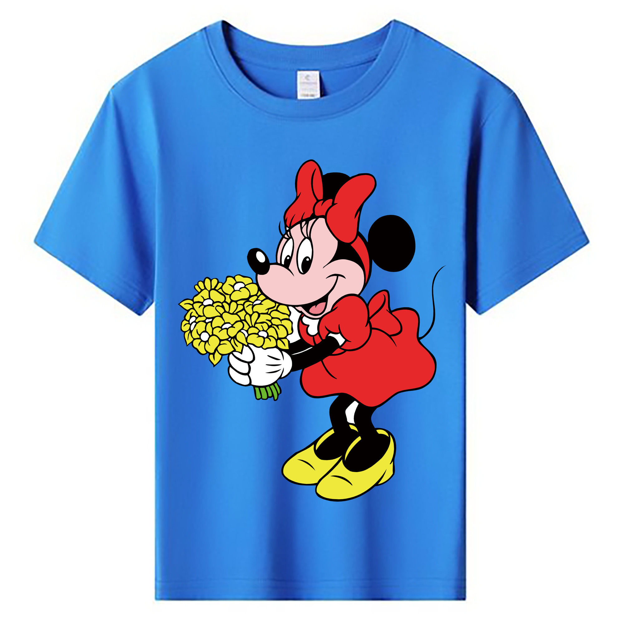 ミッキーマウス Mickey Mouse 綿100％キッズTシャツ（フロントプリント）